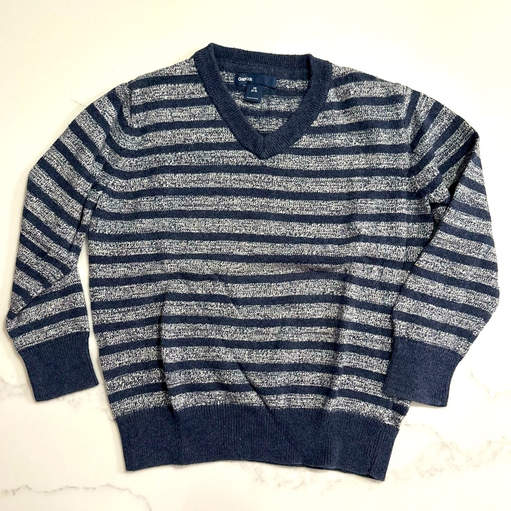 GapKids Striped V-Neck Sweater